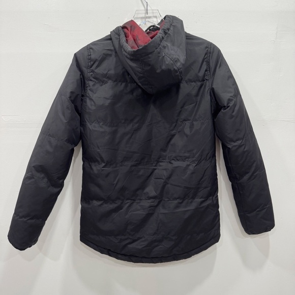 Kavu Insulated Puffer Jacket Black Hooded Woodland Theme Lining Women’s Small - Picture 5 of 7